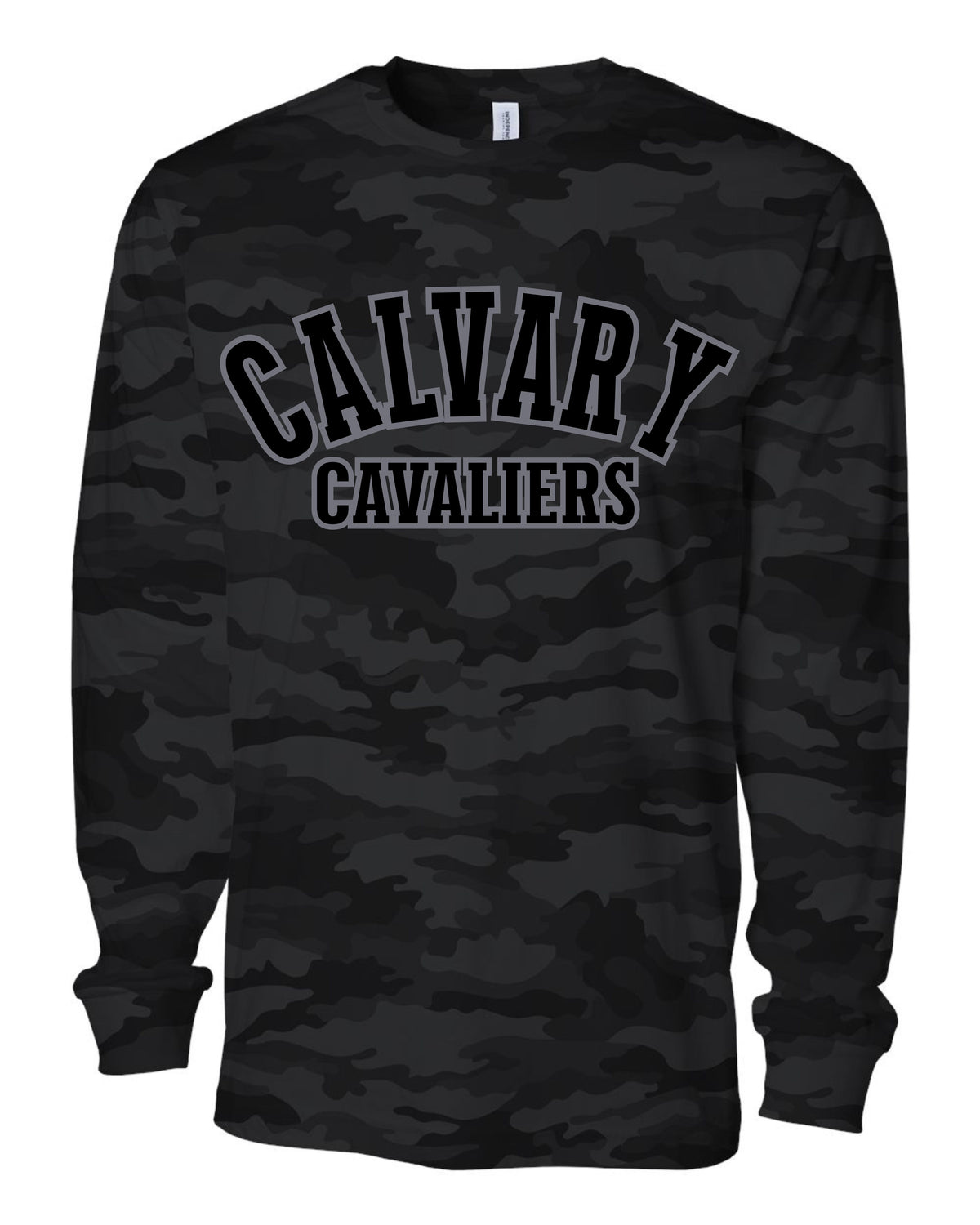 Calvary Cavaliers Camo T-Shirt Black