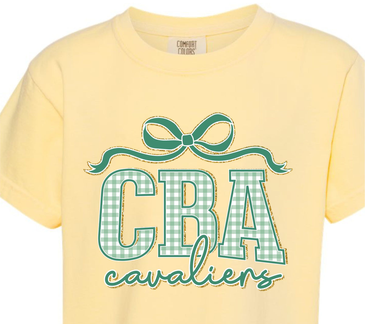 Adult CBA Cavaliers Gingham Print T-shirt