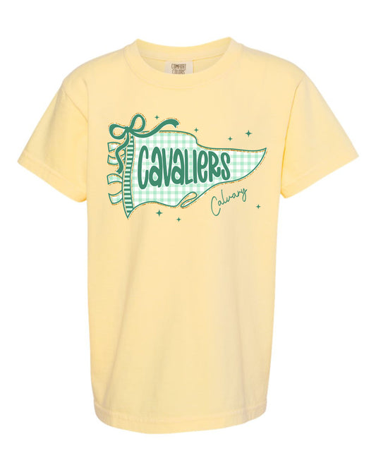 Youth Cavaliers Gingham Pennant Flag T-shirt