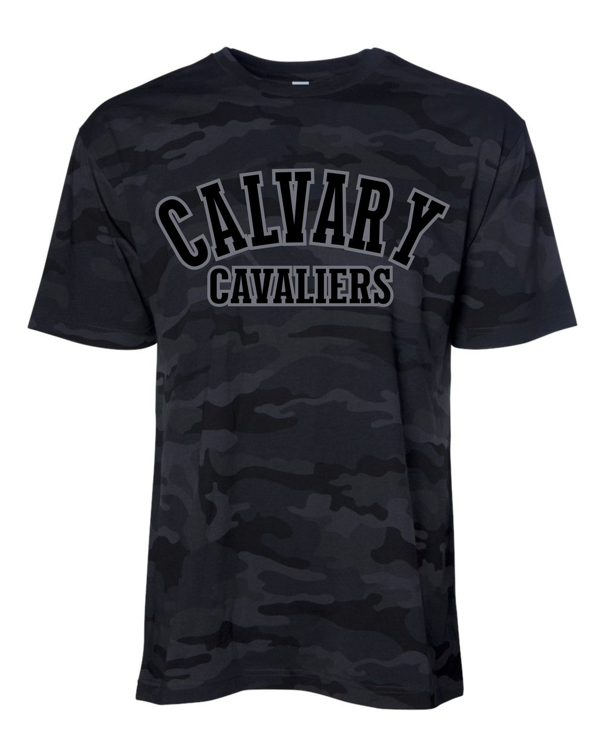 Calvary Cavaliers Camo T-Shirt Black