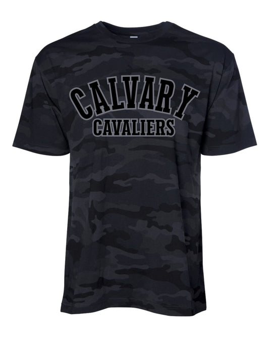 Calvary Cavaliers Camo T-Shirt Black