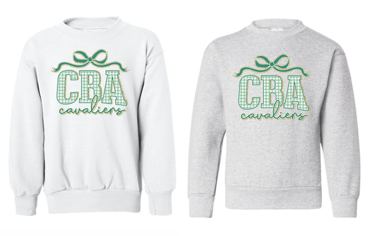 Adult CBA Cavaliers Gingham Print Sweatshirt