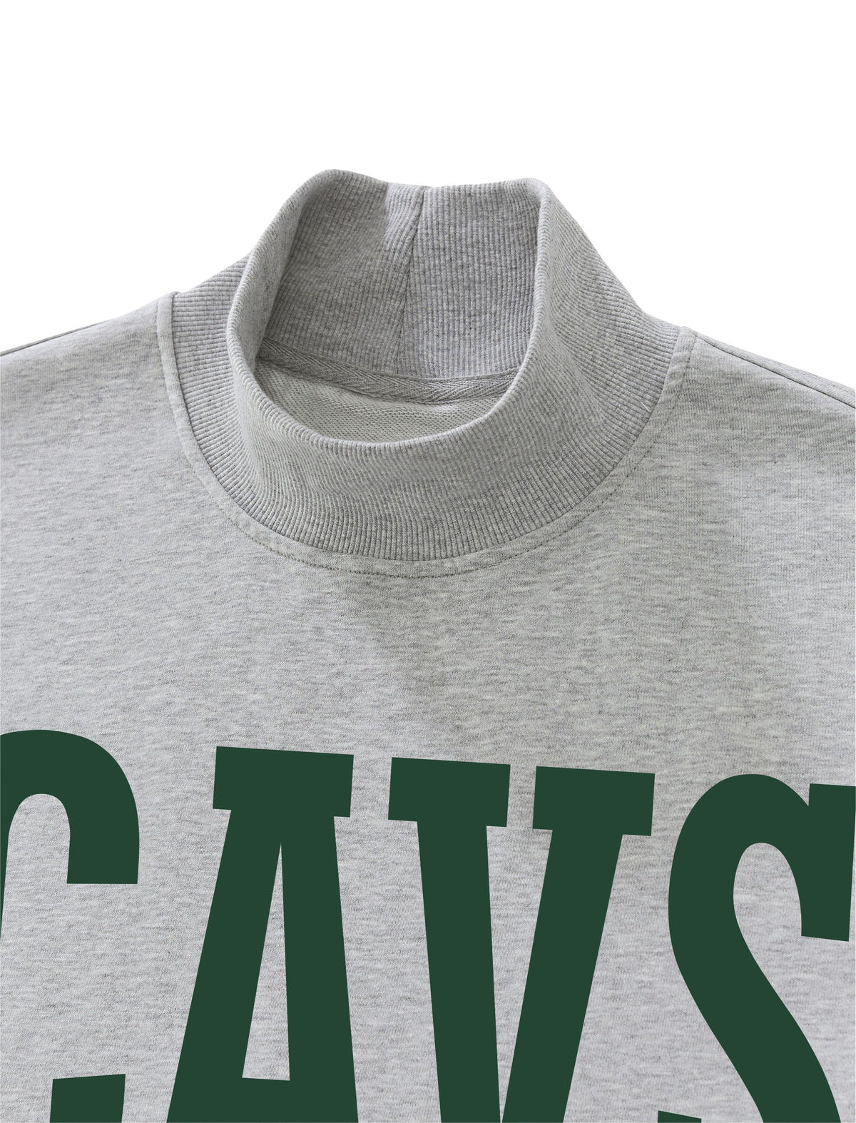 ADULT CAVS Crop Mock Neck Sweatshirt
