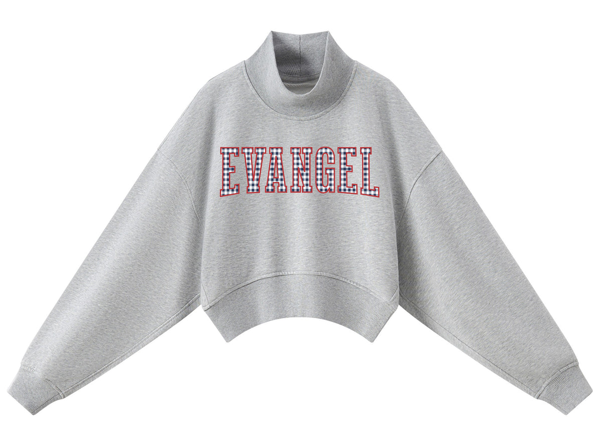 ADULT Evangel Gingham Mock Neck Sweatshirt and Shorts