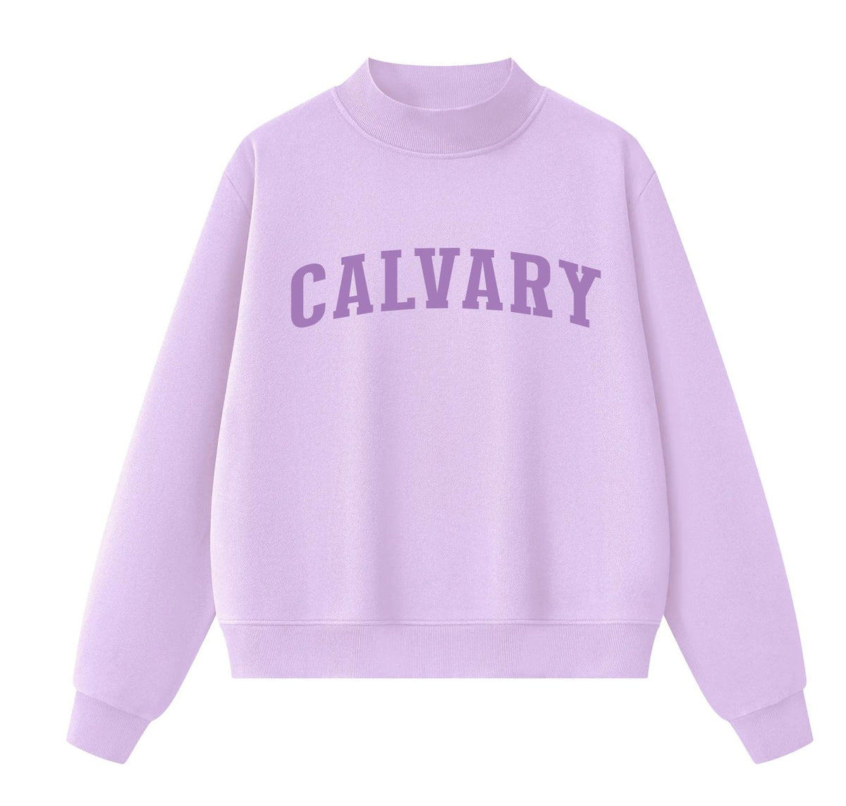 ADULT Calvary Mock Neck Sweatshirt PRE-ORDER – Peach Tee