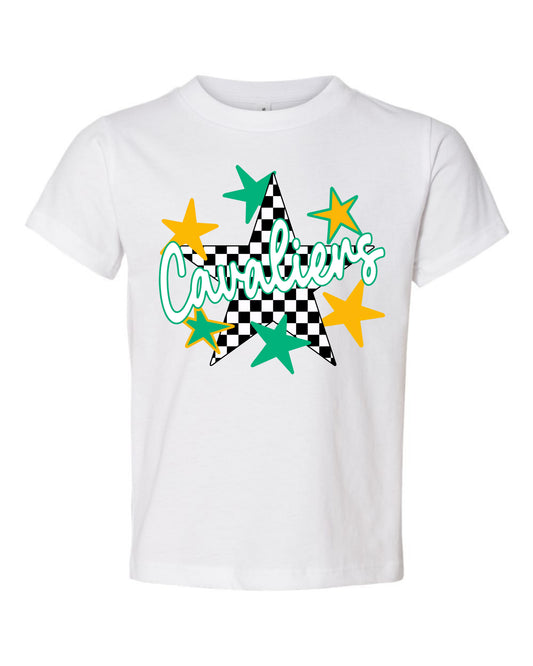 Toddler Cavaliers Checkered Star T-shirt