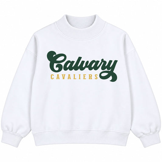 YOUTH Calvary Cavaliers Mock Neck Sweatshirt